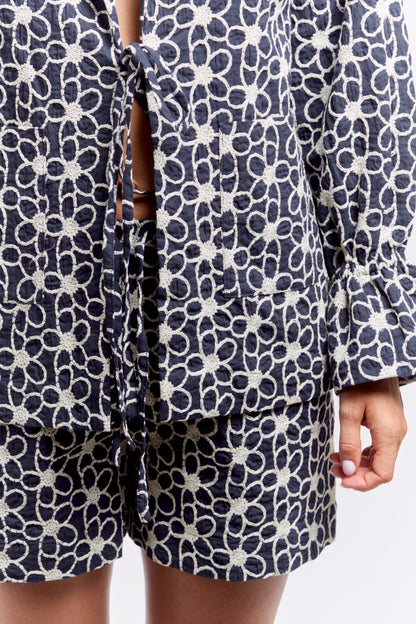 Szorty Cotton Bloom Navy