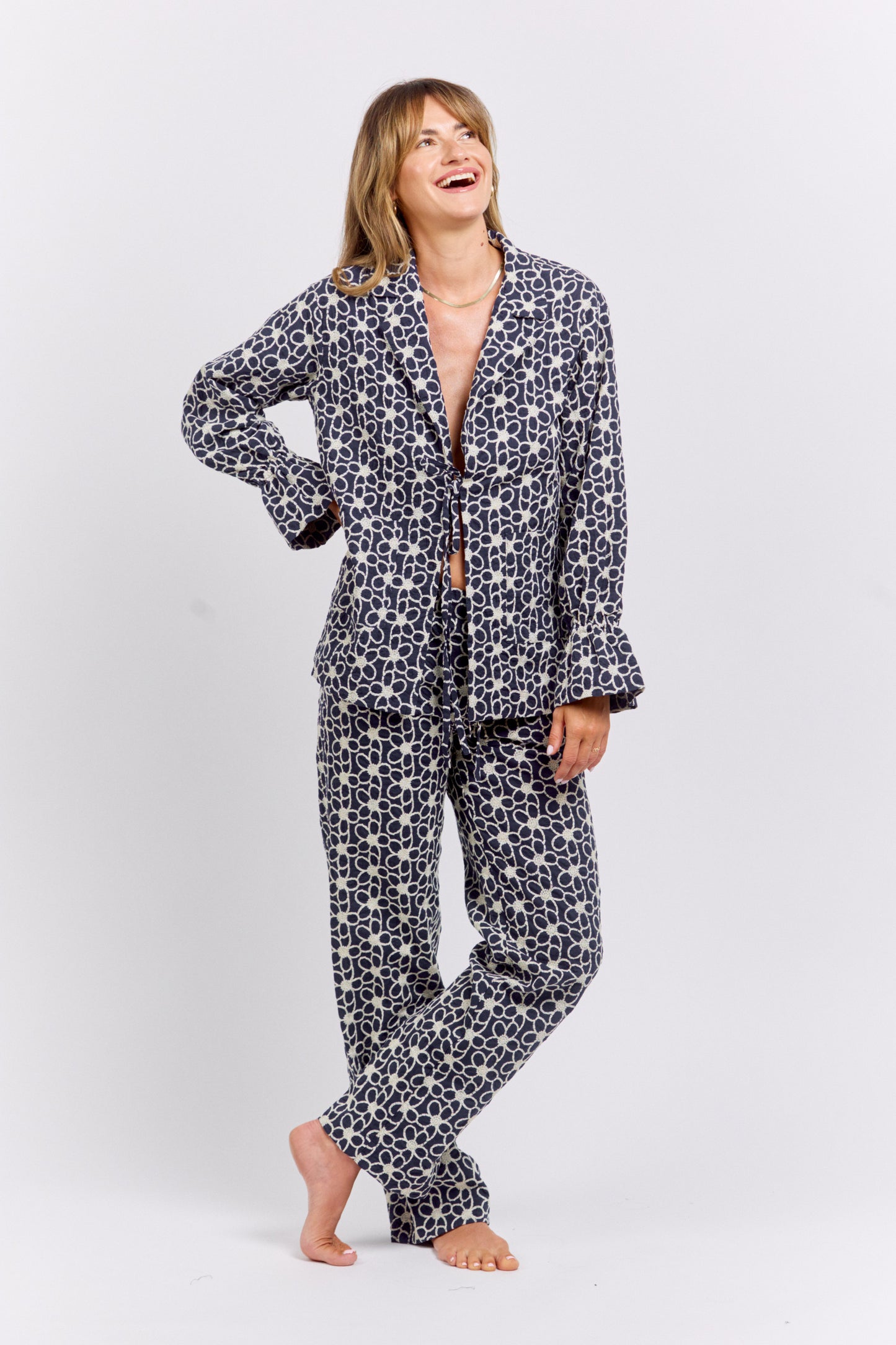 Koszula Cotton Bloom Navy