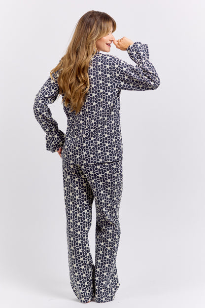 Spodnie Cotton Bloom Navy